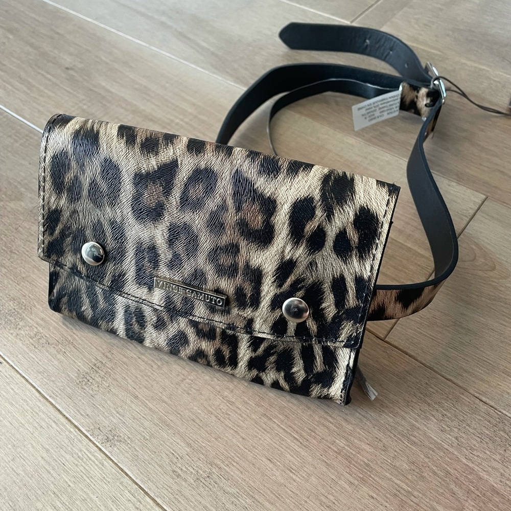 Vince Camuto Leopard Wallet Belt NWT